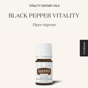 Black Pepper Vitality Essential Oil
